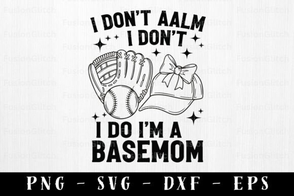 Baseball Mom SVG PNG Funny Design Quote for Crafts & Graphics