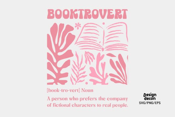 Book SVG PNG Booktrovert Definition: Graphics for Crafts & Local Branding