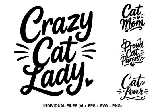 Cat Lover SVG Quotes: Graphics for Crafts & Creative Brands
