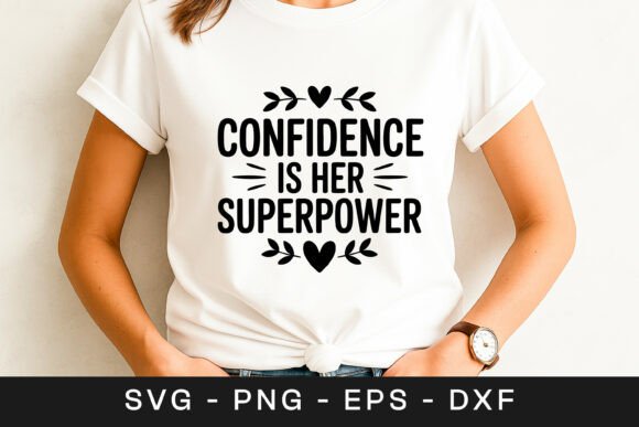 Confidence Is Her Superpower SVG PNG: Crafts & Graphics Review