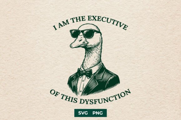 Executive Dysfunction Goose SVG Design for Crafts & Graphics