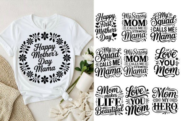 Happy Mother’s Day SVG Design Bundle for Crafts & Graphics