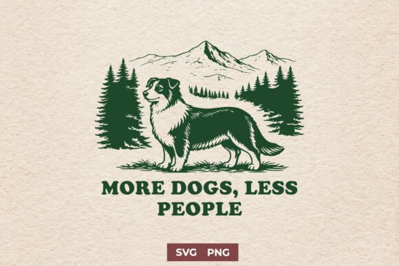 More Dogs Less People SVG PNG for Crafts & Graphics