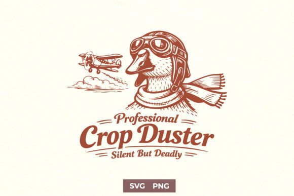 Professional Crop Duster SVG PNG Graphics for Crafts